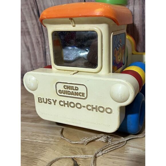 1982 Child Guidance Busy Choo-Choo Train Toy Educational VTG Used See Pictures! - Picture 7 of 11